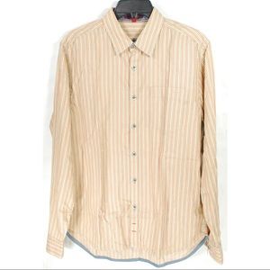 7 For All Mankind Red Blue Yellow Striped Shirt